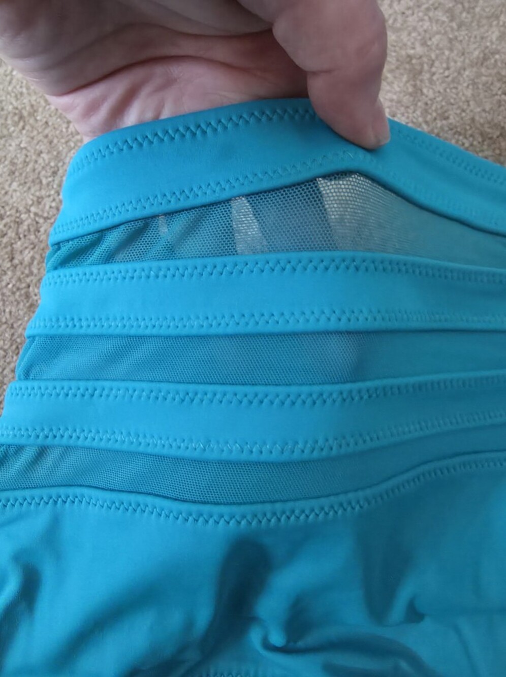 KIAVA High-Waisted Teal Swim Bottoms - Picture 3 of 3